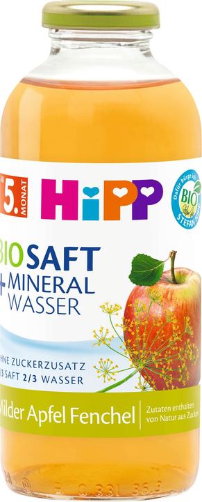 Immagine prodotto Hipp Succo BIO e acqua minerale, 0,5 l: mela dolce al finocchio - senza zuccheri aggiunti
