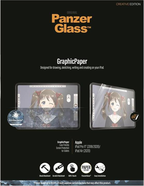Produktbild PanzerGlass GraphicPaper Casefriendly AB (1 Stück, iPad Pro 11 2020 (2. Gen), iPad Air 2020 (4. Gen), iPad Air 2022 (5. Gen))