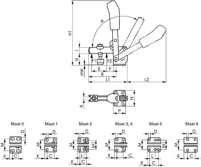 Actual product image Amf Vertical clamp (37 mm)