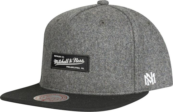 Mitchell & Ness Snapback Cap - Wool Brand Logo Patch Grau