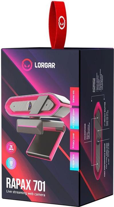 Produktbild Lorgar Webcam Rapax 701 Quad HD 1440p (4 Mpx)