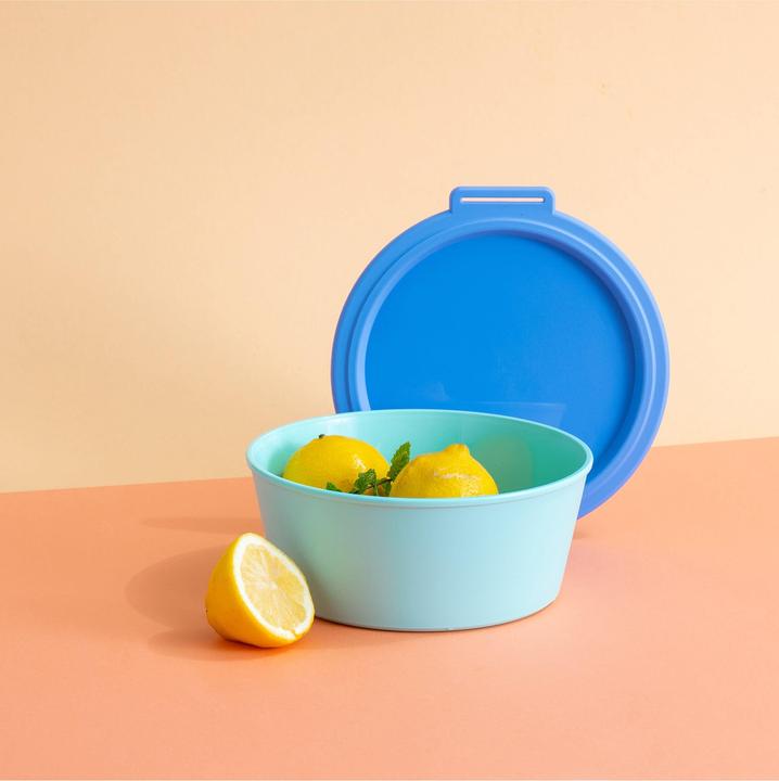 Productafbeelding Koziol Schaal Nora Box 18,8 cm, 1 stuk, Sweet Green/Strong Blue (18.80 cm, 1.30 l, 1 x)