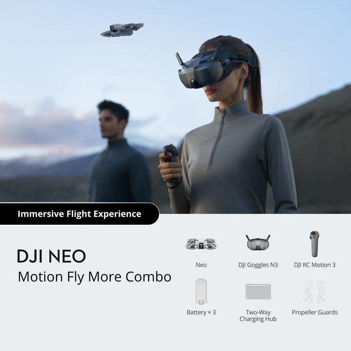 Produktbild DJI Neo Motion Fly More Combo (18 min, 135 g, 12 Mpx)