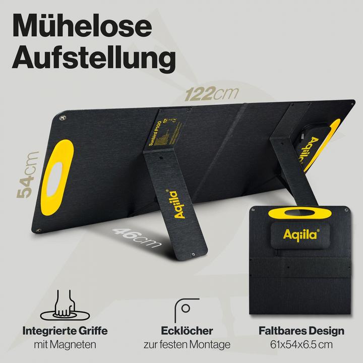 Produktbild Aqiila Sunbird P21 - Foldable solar panel (21 W, 0.60 kg)