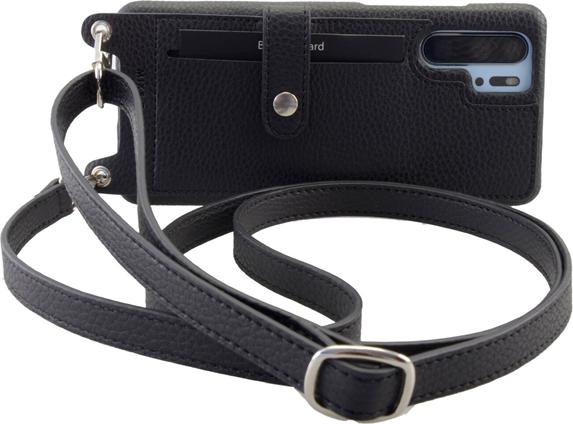 Actual product image Mike Galeli Back cover Lenny with strap black (Huawei P30 Pro)