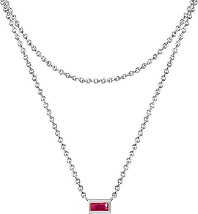 Produktbild Glanzstücke München Damen Sterling Silber Korund silber 42,0/36,0 cm Basiskette + 5,0 cm Verläng - 29980 (Sterling Silber)