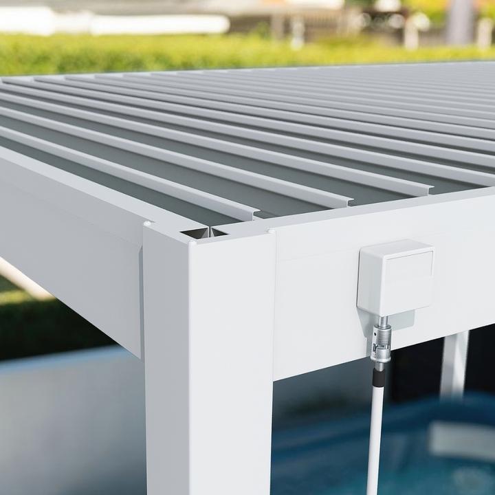 Produktbild Ventaris Pergola Classic mit Lamellendach Weiss (300 cm, 300 cm)