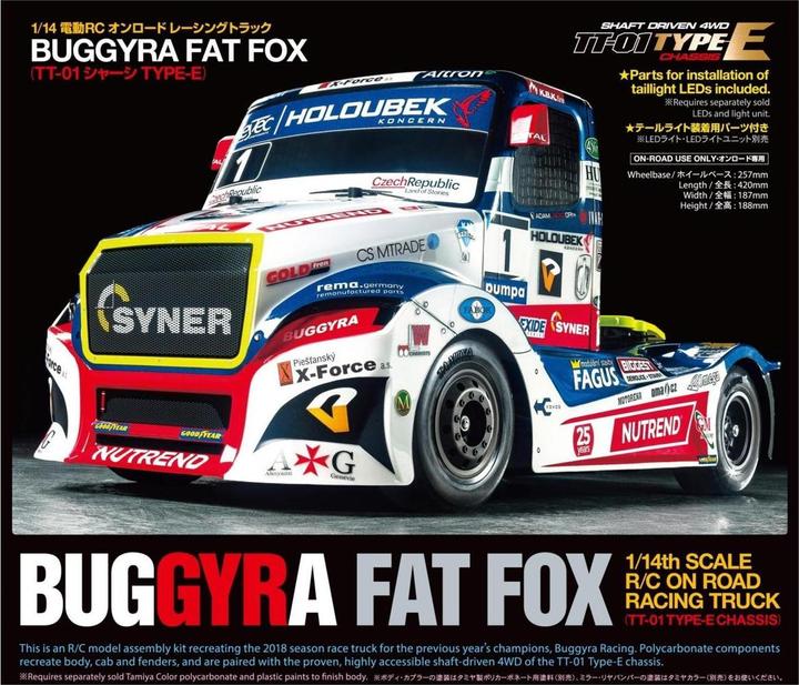 Produktbild Tamiya Buggyra Fat Fox RaceTruck TT-01E (Kit)