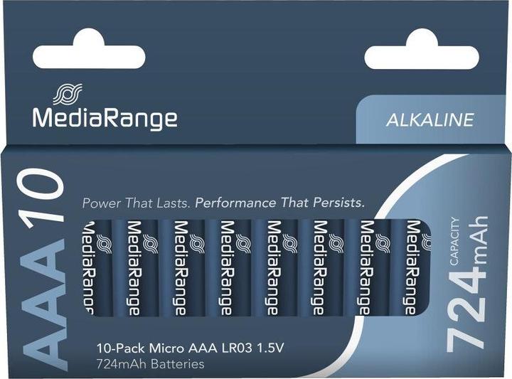 Image du produit MediaRange Alcaline Premium (10 pcs, AAA, 724 mAh)
