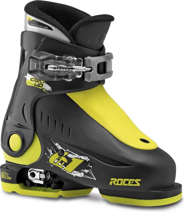 Roces Buty narciarskie Idea Up czarno-limonkowe JUNIOR 450490 18 25-29 (18, 19, 20, 21, 22, 23, 24, 25, 26, 27, 28, 29)