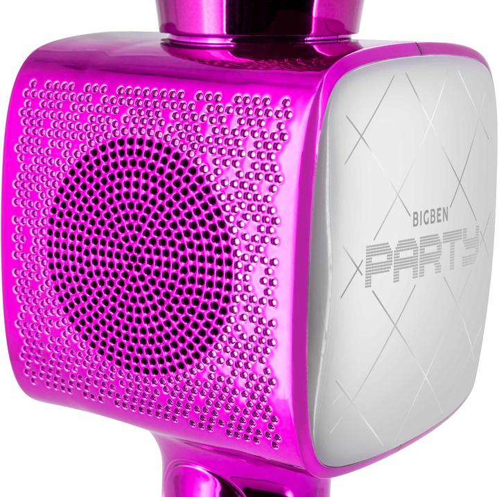Immagine prodotto Bigben PARTY BTMIC - Microfono + altoparlante senza fili con effetti luminosi - rosa