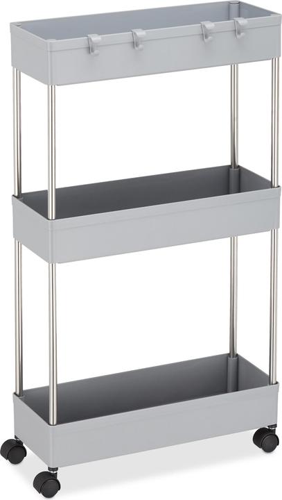 Actual product image Relaxdays trolley on wheels
