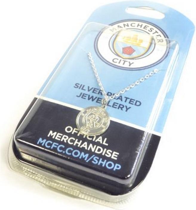 Actual product image Manchester City FC Crest Pendant and Chain (100% metal)