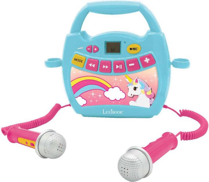 Image du produit Lexibook Lecteur de musique numérique portable Unicorn avec 2 micros (MP300UNIZ)