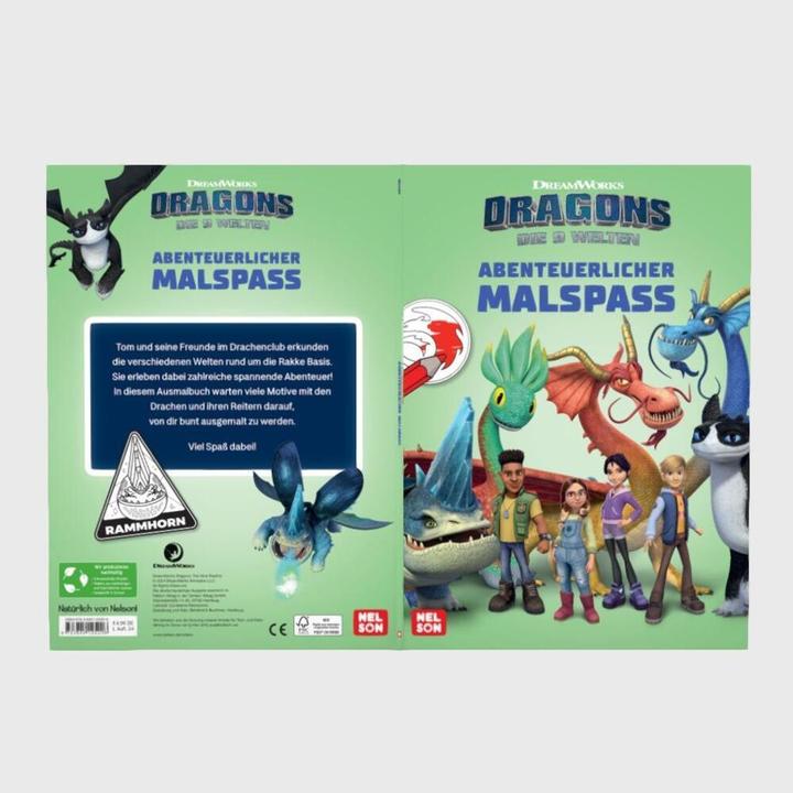 Actual product image Dragons - The nine worlds: Adventurous colouring fun