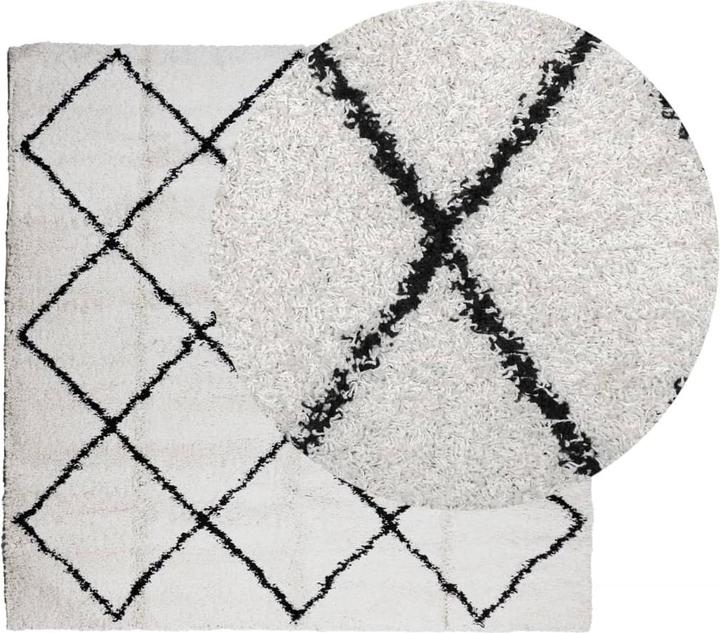 Actual product image VidaXL Shaggy high pile modern carpet (120 x 120 cm)