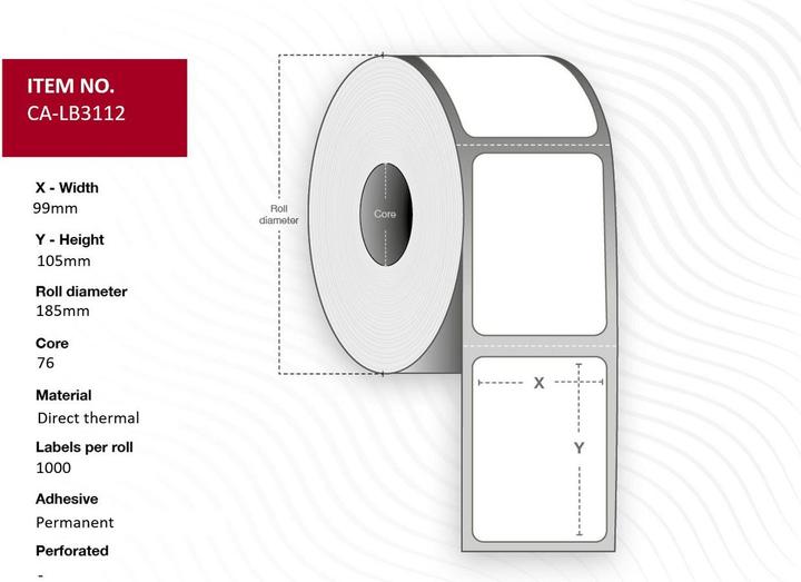 Image du produit Capture Étiquette RFID 99x105 - Core 76.