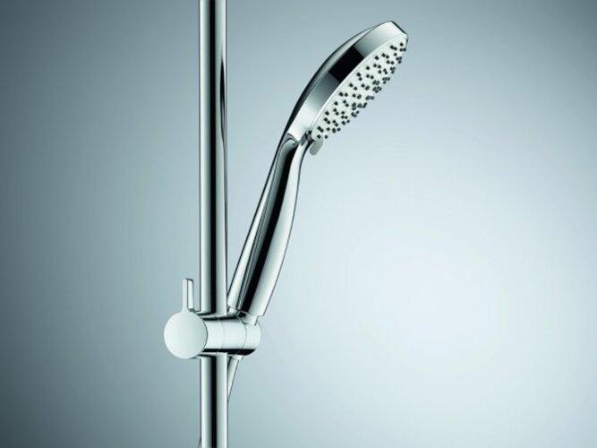 Actual product image Duravit Shower system C.1 with single-lever shower mixer black matt