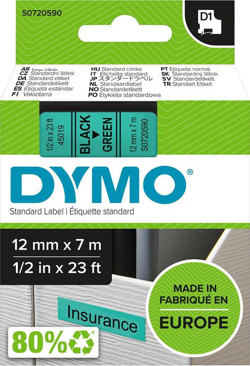 Produktbild Dymo S0720590 (1.20 cm, Grün)