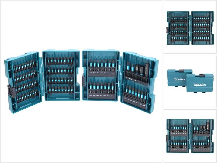Produktbild Makita Impact Black-Bit-Set (Kreuz Phillips PH M2, Kreuz Phillips PH M3, Kreuz Pozidriv PZ M2, Kreuz Pozidriv PZ M3, Innensechsrund TX M20, Innensechsrund TX M30)