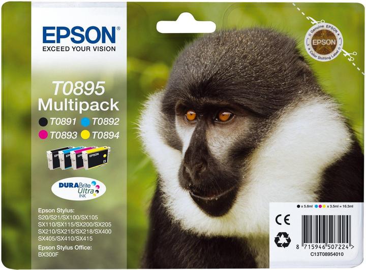 Actual product image Epson T0895 DuraBrite Ultra Multipack (M, FC, Y, C)