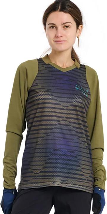Produktbild ION Bike Jersey Scrub LS women - dark-mud (38, M)