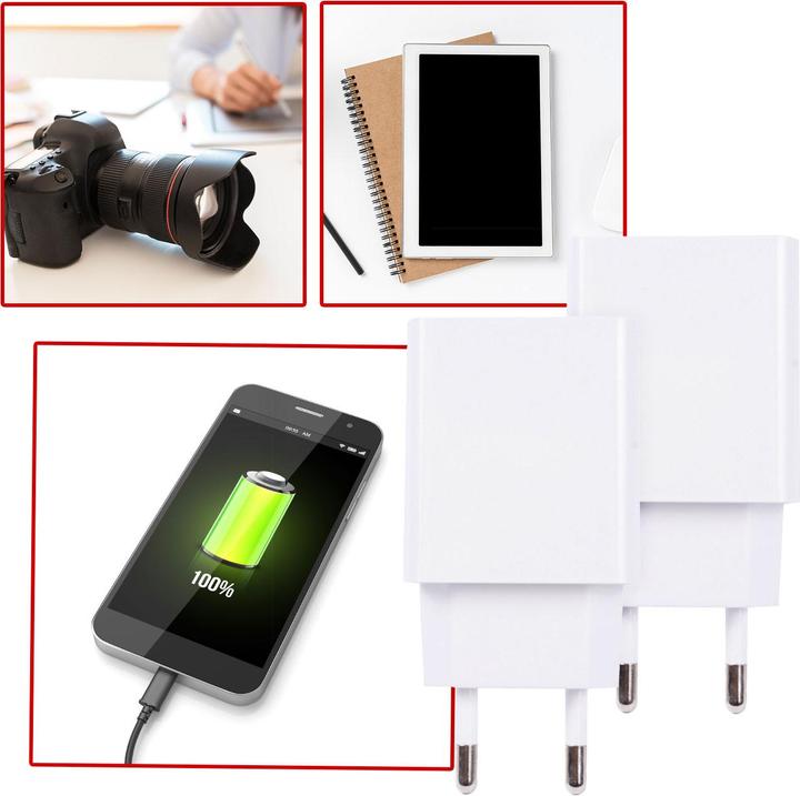 Produktbild Benson 2er-Set USB-C-LadegerÃ¤t, 5 W, weiss (10 W)