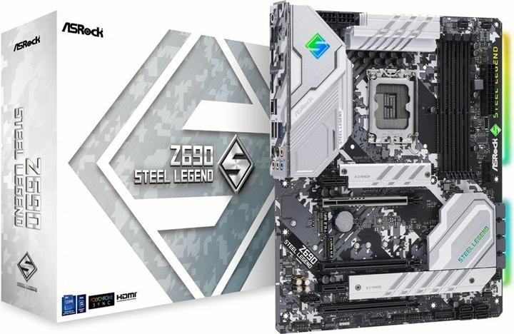 Productafbeelding AsRock Z690 Steel Legend (LGA 1700, Intel Z690H, ATX)