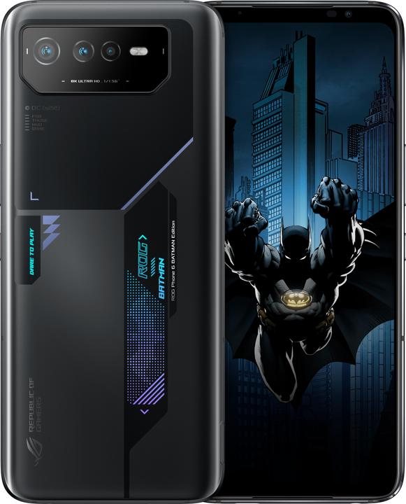 Immagine prodotto ASUS ROG Phone 6 Batman Edition (256 GB, Nero, 6.78", Doppia SIM, 50 Mpx, 5G)