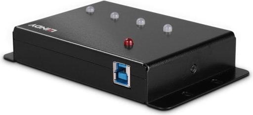 Produktbild Lindy 4 Port USB 3.0 Metal Hub 4 zusätzliche USB 3.0 Anschlüsse (USB-B, 4 Ports)