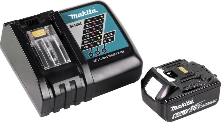 Actual product image Makita DRT 50 RG1J battery multifunction router brushless 18V + 1x battery 6.0 Ah + quick charger in mac