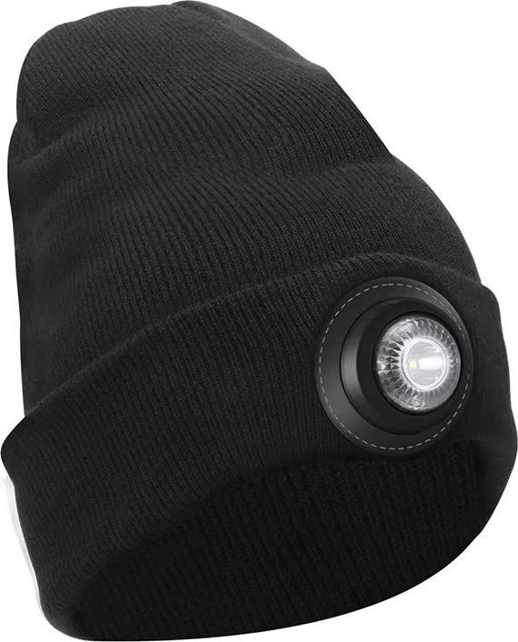 Produktbild Boruit Warme Wintermütze - wiederaufladbares USB-Scheinwerferlicht - 500LM