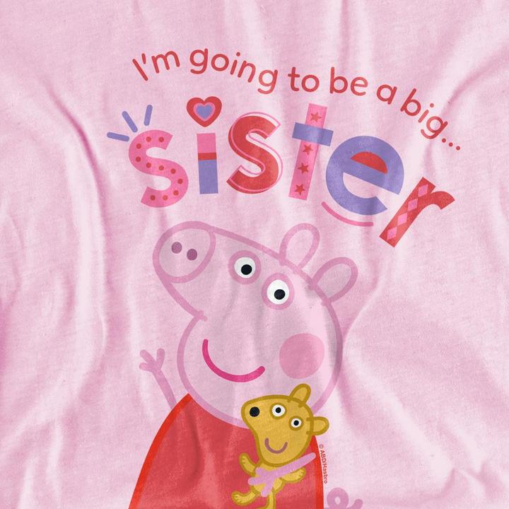 Actual product image Peppa Pig Childrens/Kids Big Sister T-Shirt (128)