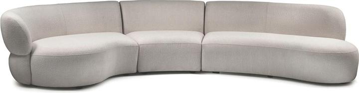 Produktbild Rivièra Maison San Remo Sofa Arm Left 3,5 Seater, peluche bouclé, natural grey