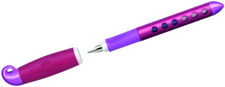 Image du produit Faber-Castell Stylo-plume Scribolino Medium (M), Violet pourpre (Violet, Lila, 1 x)