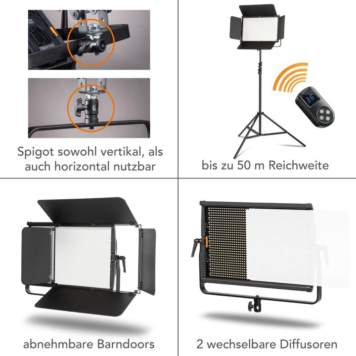 Actual product image Walimex pro LED Niova 150-F Pro Bi Color (Surface luminaire)