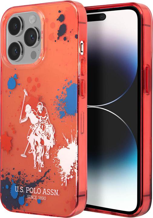 Produktbild U.S. Polo H3459 Splatter Horse Case (Apple iPhone 14 Pro Max)