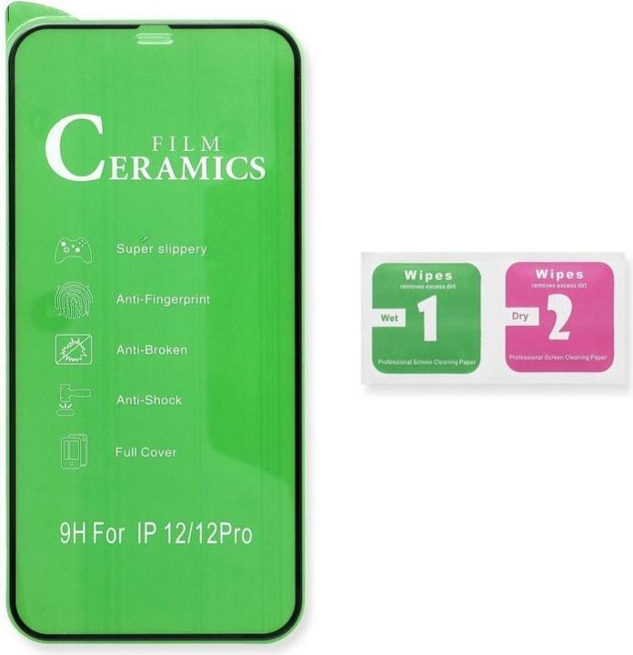 Immagine prodotto Partner Telecom 2 Prodotti senza IMEI/SN OEM 5D Full Glue Ceramic Glass - per iPhone 12 / 12 Pro nero (1 Pezzo/i, Realme 12 Pro+, Apple iPhone 12)