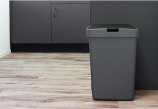 Actual product image Sunware Delta hinged lid bucket 50L metal/black (50 l)