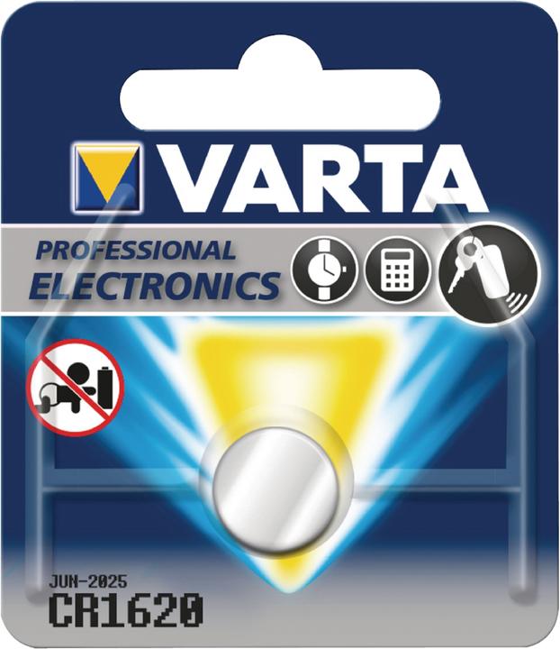 Actual product image Varta Electronics CR1620 (1 pcs., CR1620, 70 mAh)