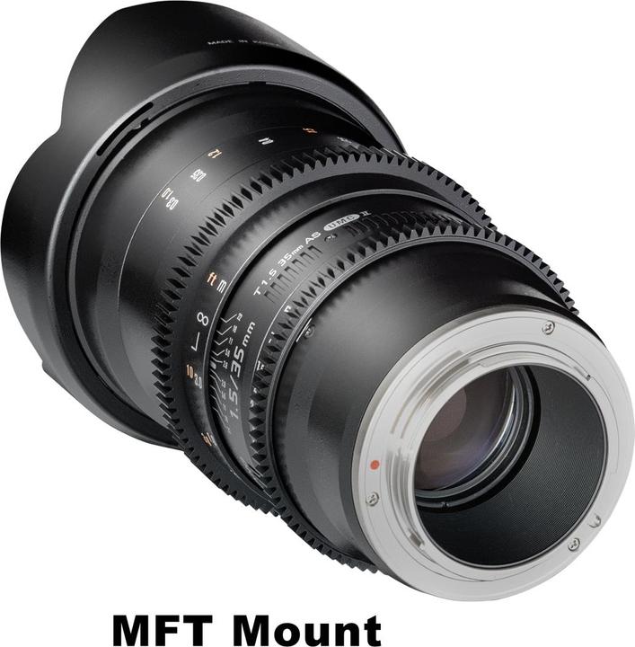 Actual product image Samyang 35mm T1.5 VDSLR II MFT (Micro Four Thirds, full size, APS-C / DX)