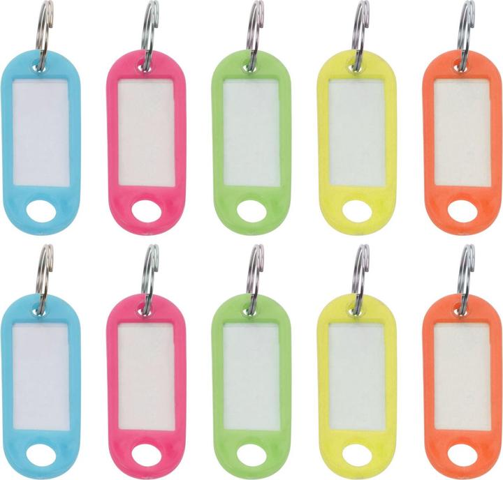Image du produit Easygift Porte-clés avec étiquettes à étiqueter, 10 pièces
