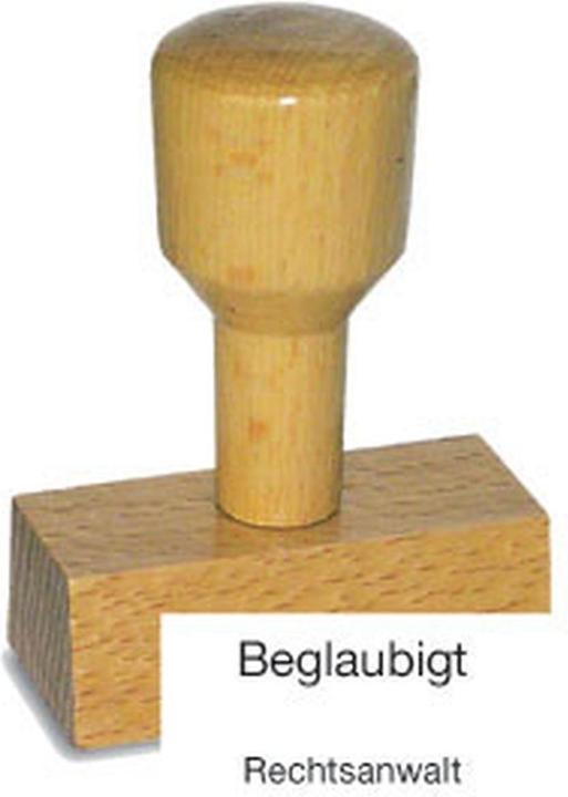 Neutral Holzstempel