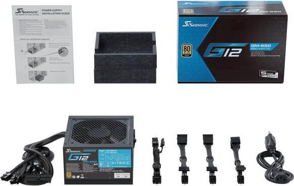 Produktbild Seasonic Netzteil G12-GM-650 Semi-Modular (650 W)
