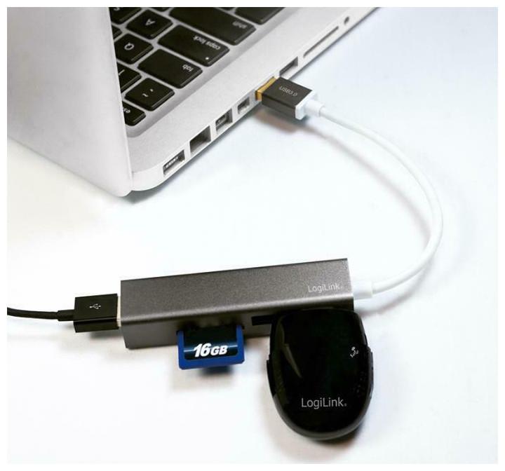 Image du produit LogiLink UA0306 (USB-C, 3 Ports)