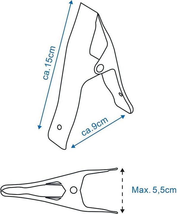 Produktbild ProPlus Klemmzwingen Metall Set von 2 Stück