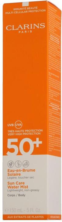 Actual product image Clarins Sun Care Water Mist (Sun spray, SPF 50, 150 ml, 202 g)