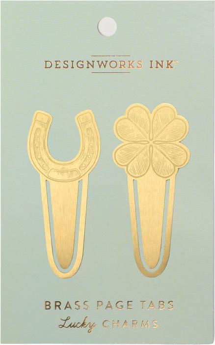 Produktbild Designworks Brass Page Tabs - Lucky Charms