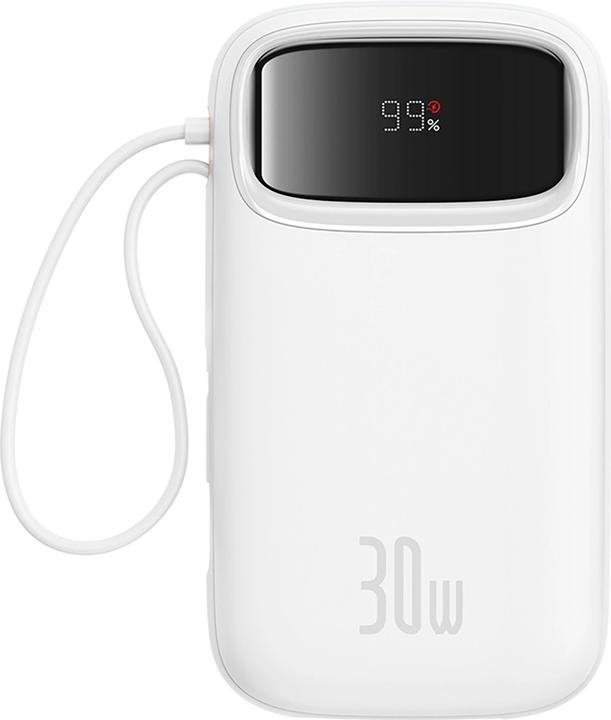 Baseus Powerbank QPow 2 20000mAh 30W 2xUSB-C (white) (20000 mAh, 30 W, 30 Wh)