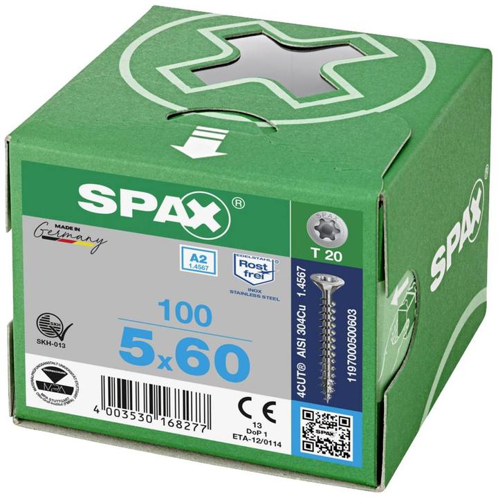 Immagine prodotto Spax Viti per truciolare SK, T20 5,0x50 mm (200 Viti per pezzo)